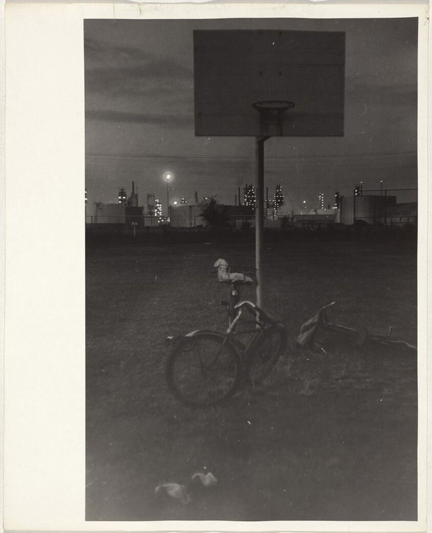 Two bicycles outside Esso plant--Baton Rouge, Louisiana