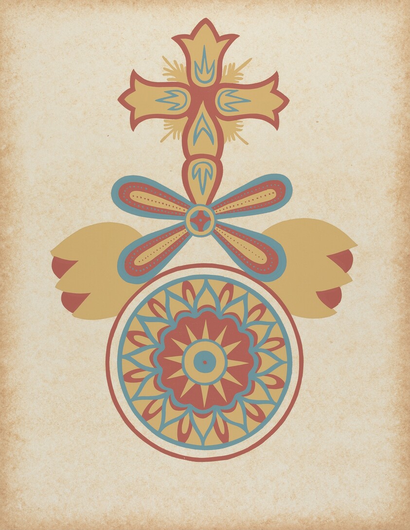 Santa Barbara Mission Doorway Design from the portfolio "Decorative Art of Spanish California"