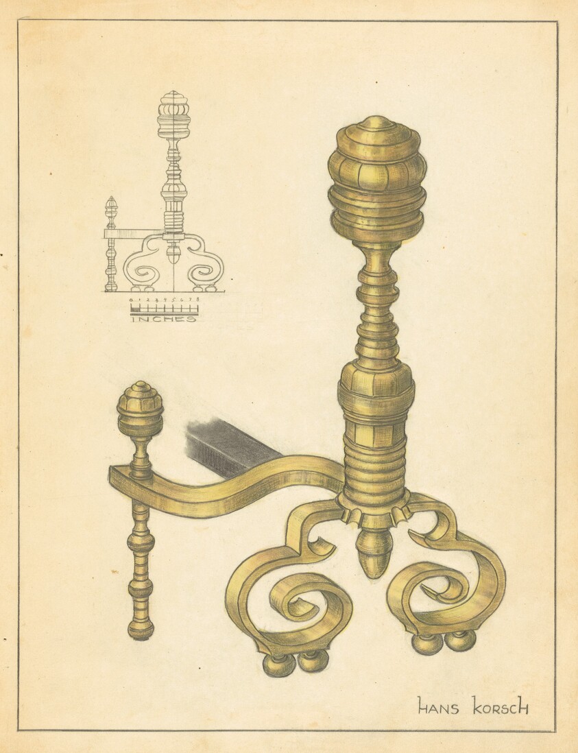 Andiron (one of pair)