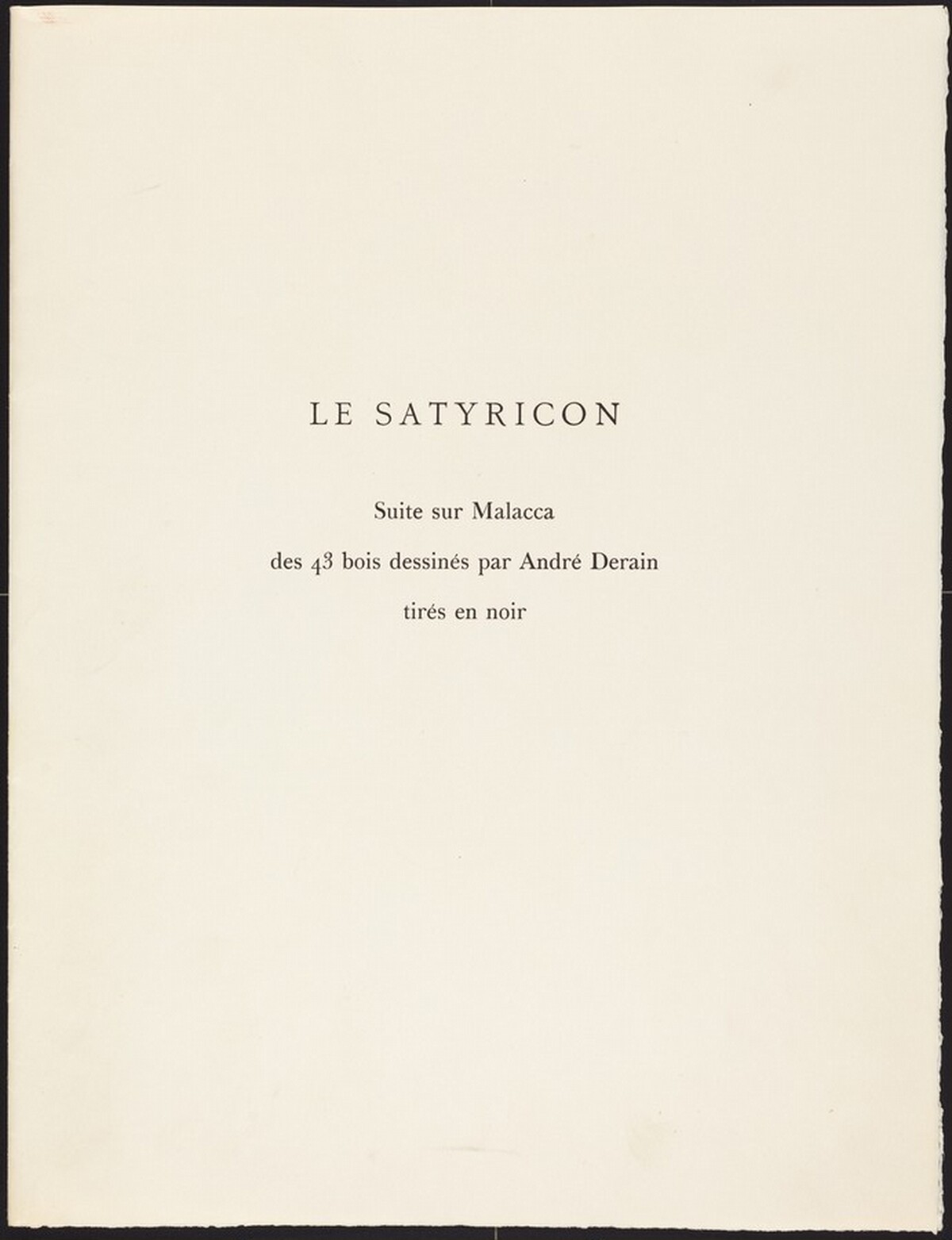 Woodcut Suite from T. Petronius Arbiter's  "Le Satyricon"