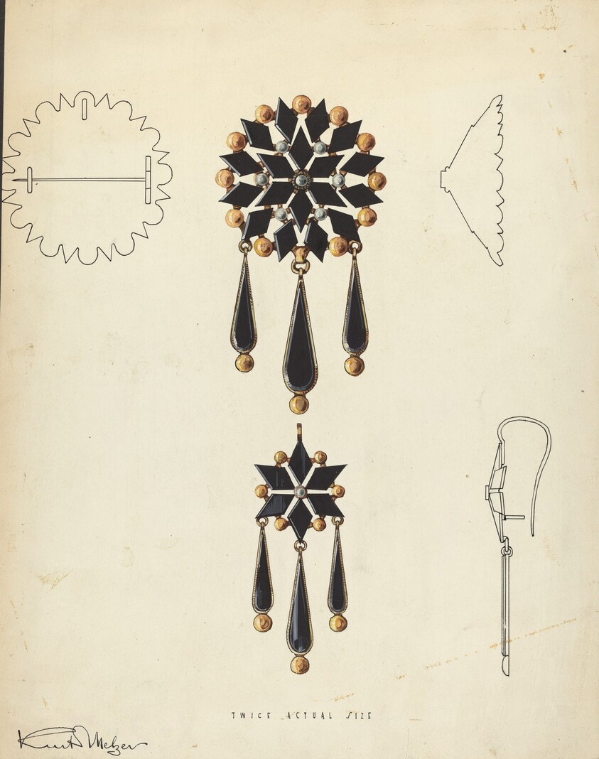 Brooch and Earring