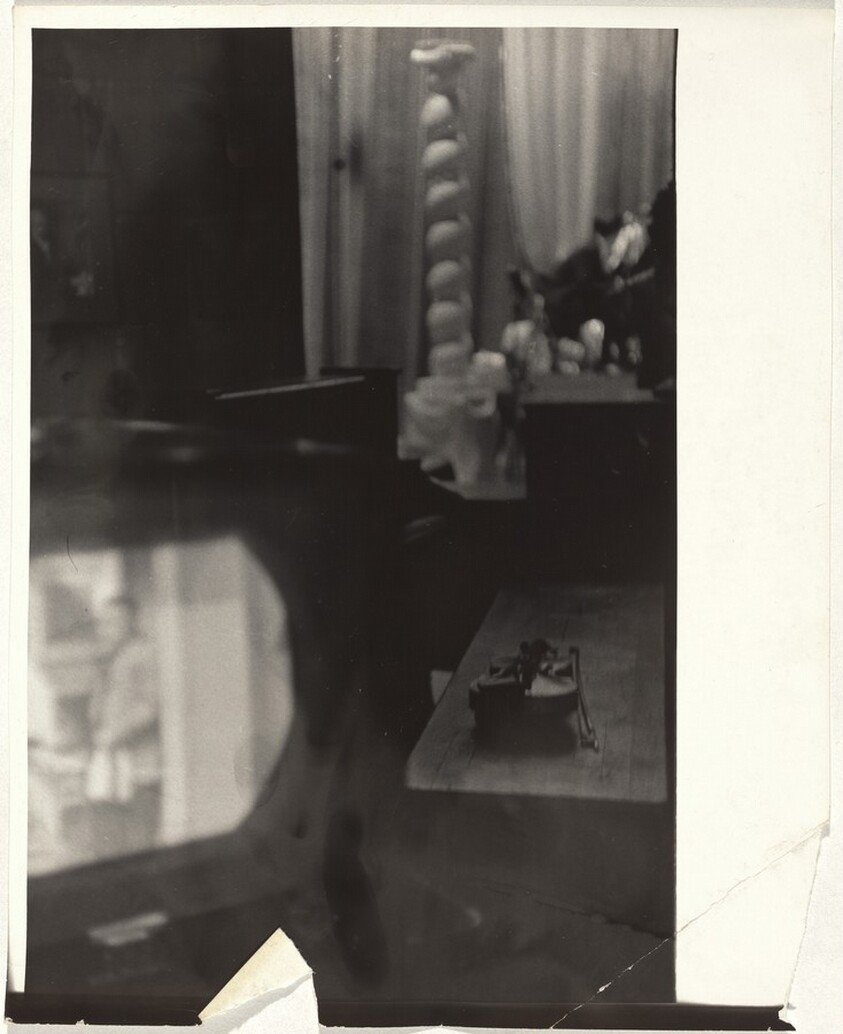 Violin on bench, CBS TV studio--Burbank, California