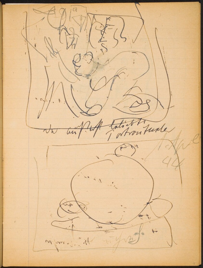 Zwei Skizzen mit Bezeichnung (Two Sketches with Inscriptions) [p. 5]