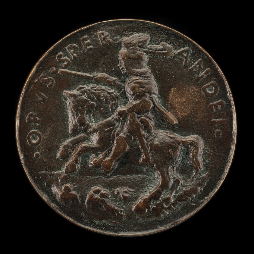 Giovanni Bentivoglio Mounted on a Horse [reverse]