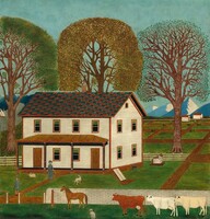 Farmhouse in Mahantango Valley, American 19th Century, late 19th century