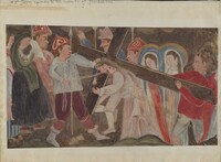 Stations of the Cross No. 8: "Jesus Speaks to the Women of Jerusalem", Geoffrey Holt, c. 1936