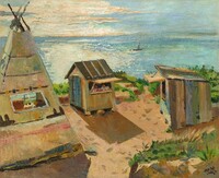 Indian Shops, Gay Head, Massachusetts, Lois Mailou Jones, 1940