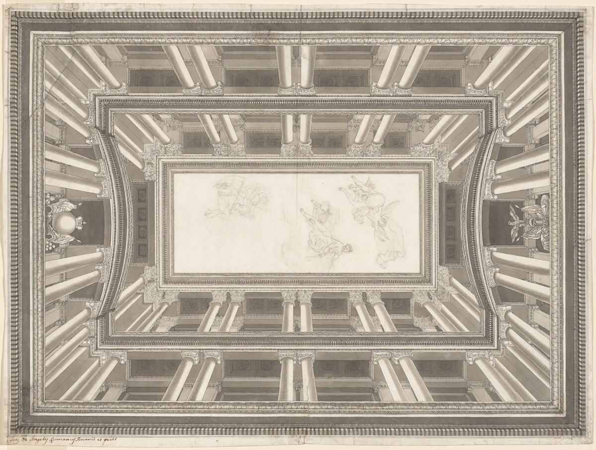 Design for a Trompe-l'oeil Ceiling Decoration