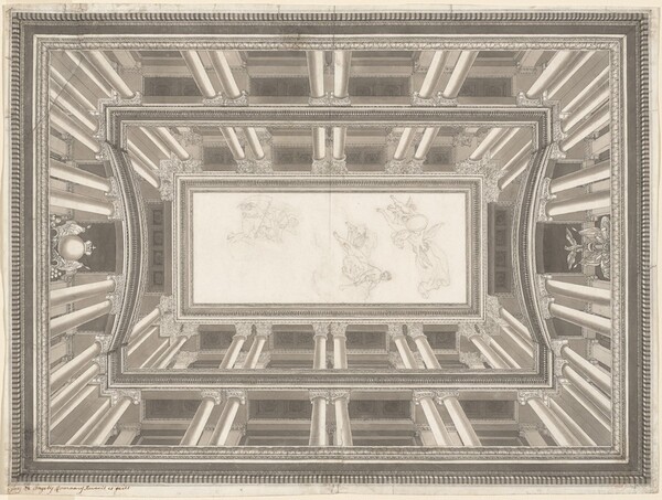 Design for a Trompe-l'oeil Ceiling Decoration