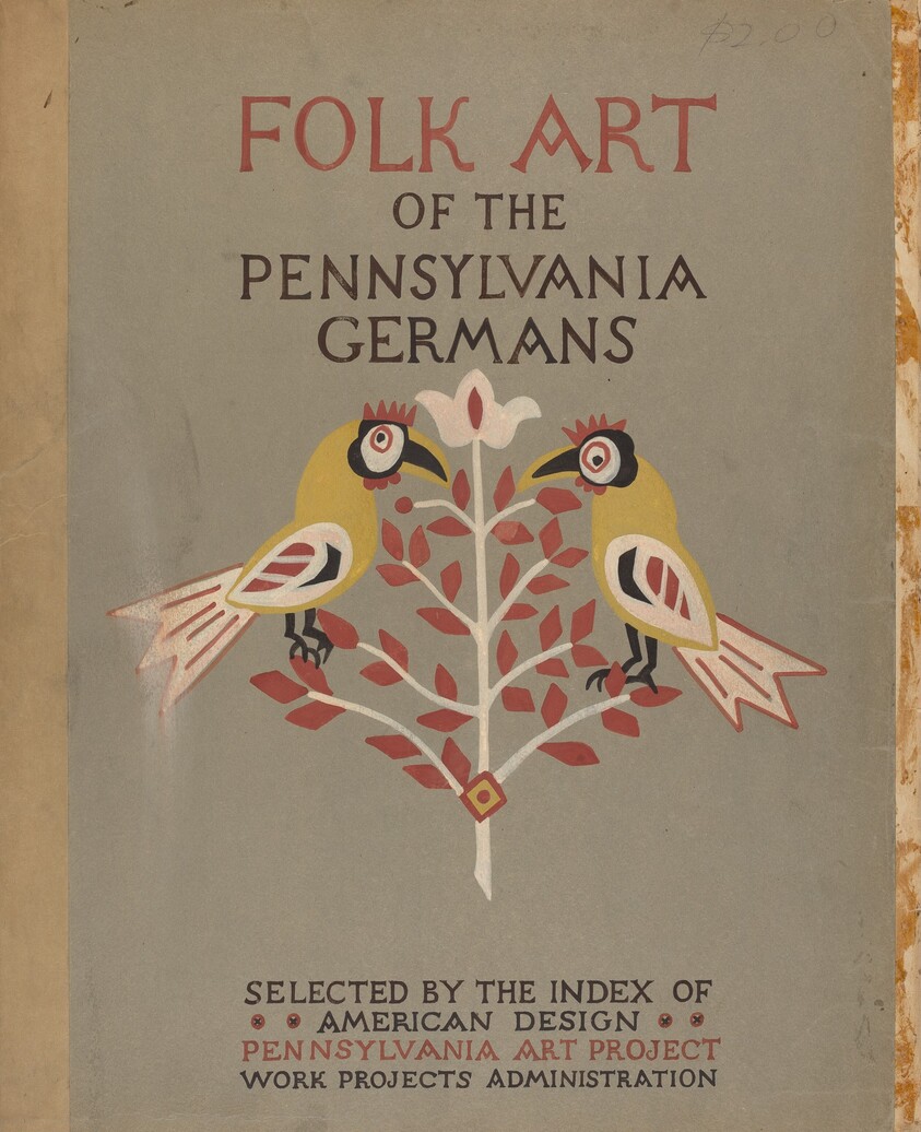Study for Portfolio Cover: "Folk Art of Rural Pennsylvania"