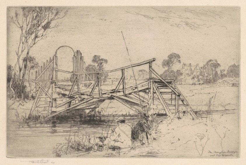 The Anglers' Bridge on the Wandle