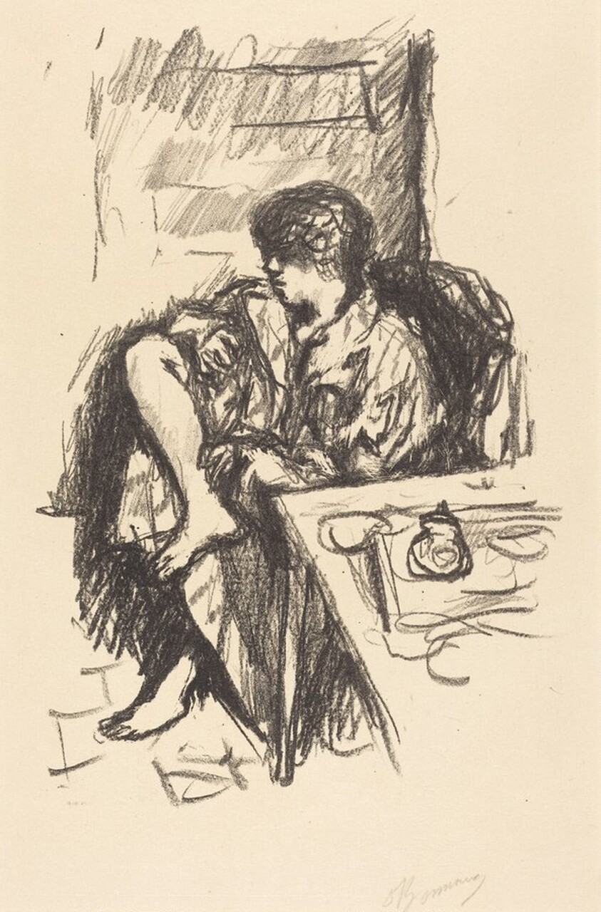 Woman Dressing, Seated (La Toilette assise)