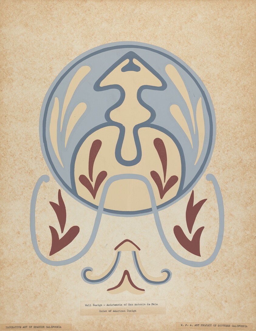 Asistencia of San Antonio de Pala Wall Design from the portfolio of "Decorative Art of Spanish California"
