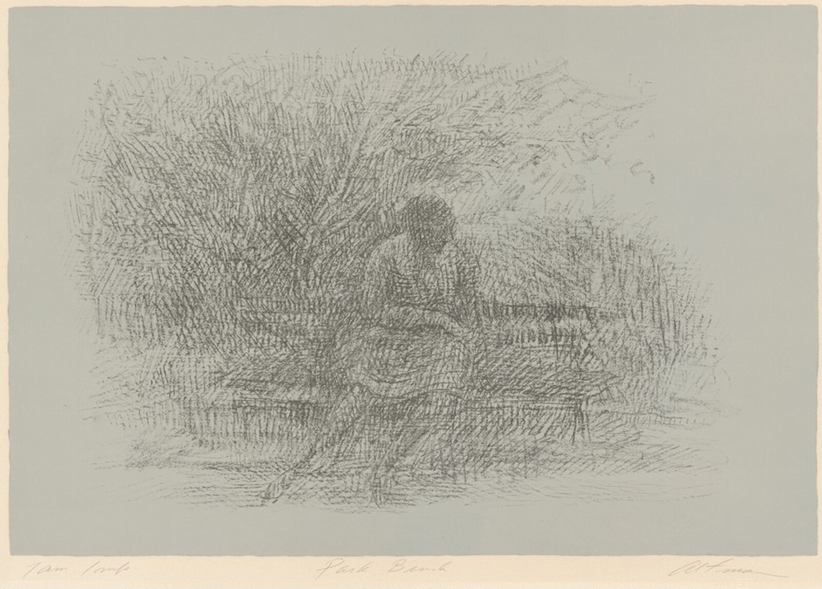 Park Bench, Harold Altman, 1961