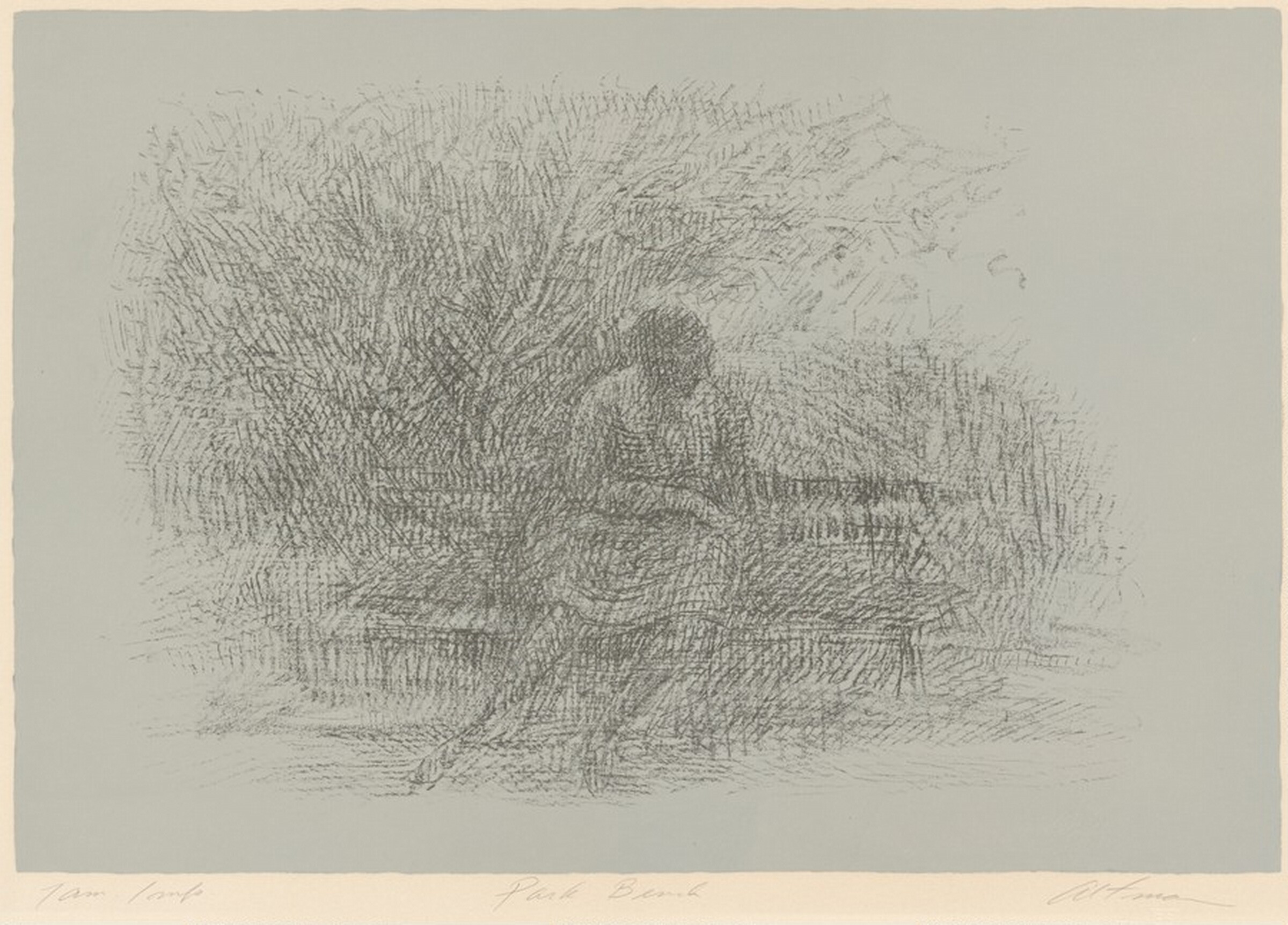 Park Bench, Harold Altman, 1961