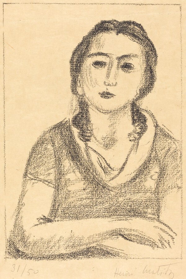 Bust of a Young Girl, Arms Crossed (Buste de jeune fille, les bras croisés)