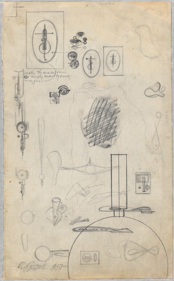 Studies for Constructivist Sculptures [verso]