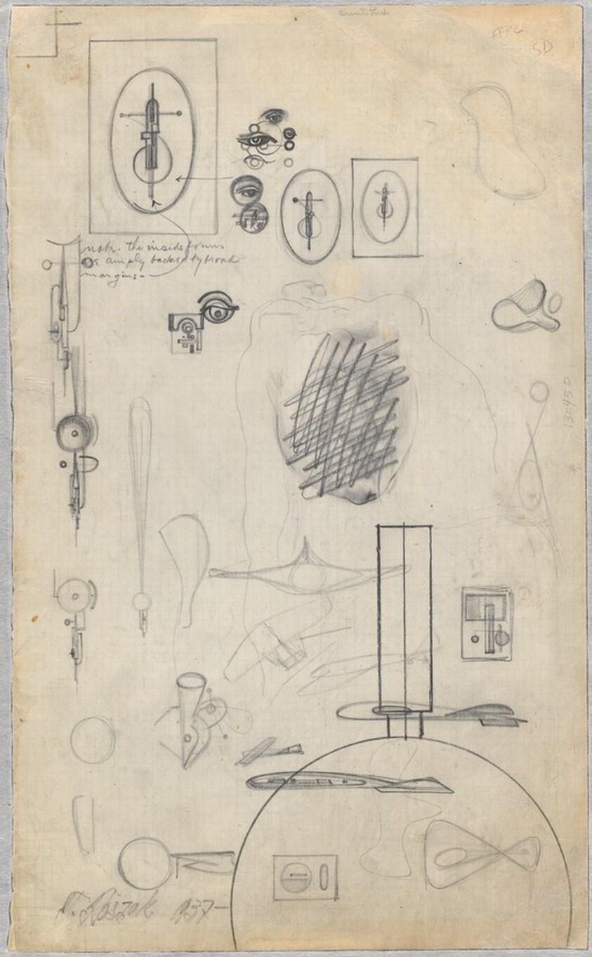 Studies for Constructivist Sculptures [verso]