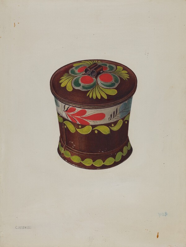 Toleware Sugar Bowl