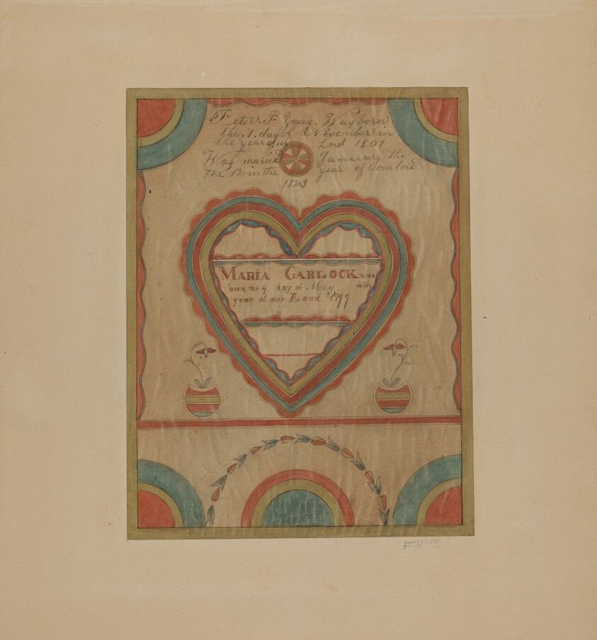 Pa. German Birth Certificate