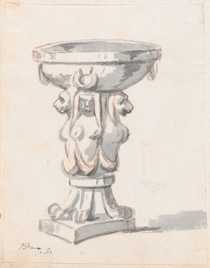 Basin Supported by Sphinxes