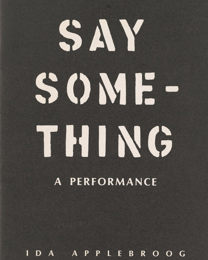A Performance: Say Something
