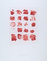 Little Red Shapes, Pat Steir, 1991