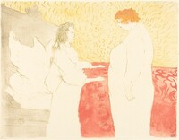 Woman in Bed, Profile (Femme au lit, profil), Henri de Toulouse-Lautrec, 1896