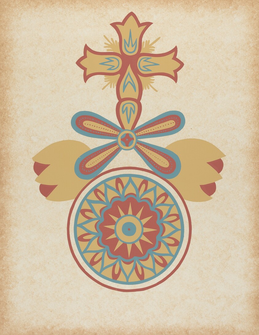 Santa Barbara Mission Doorway Design from the portfolio "Decorative Art of Spanish California"