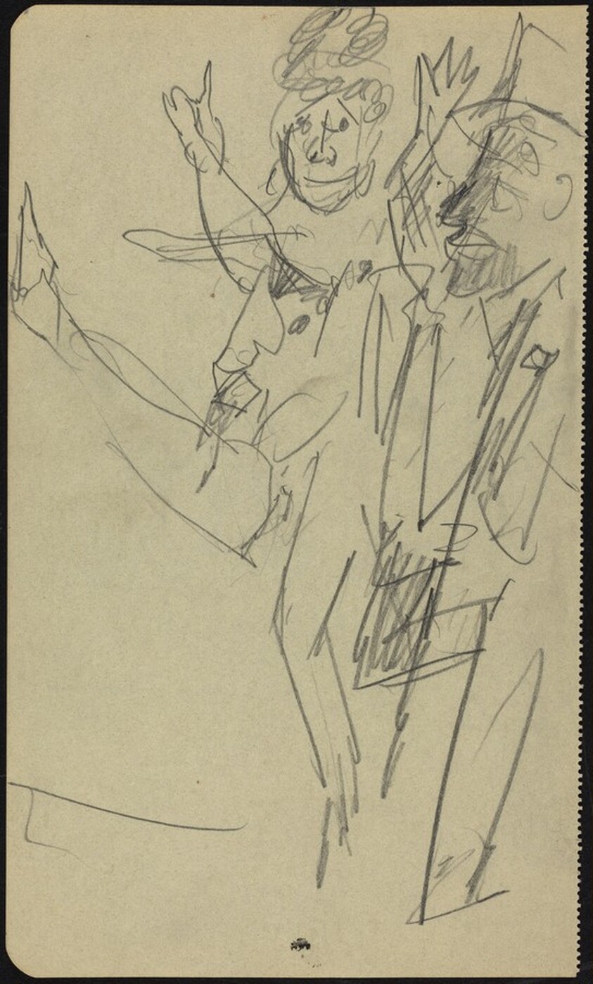 Dancer and Man with Top Hat