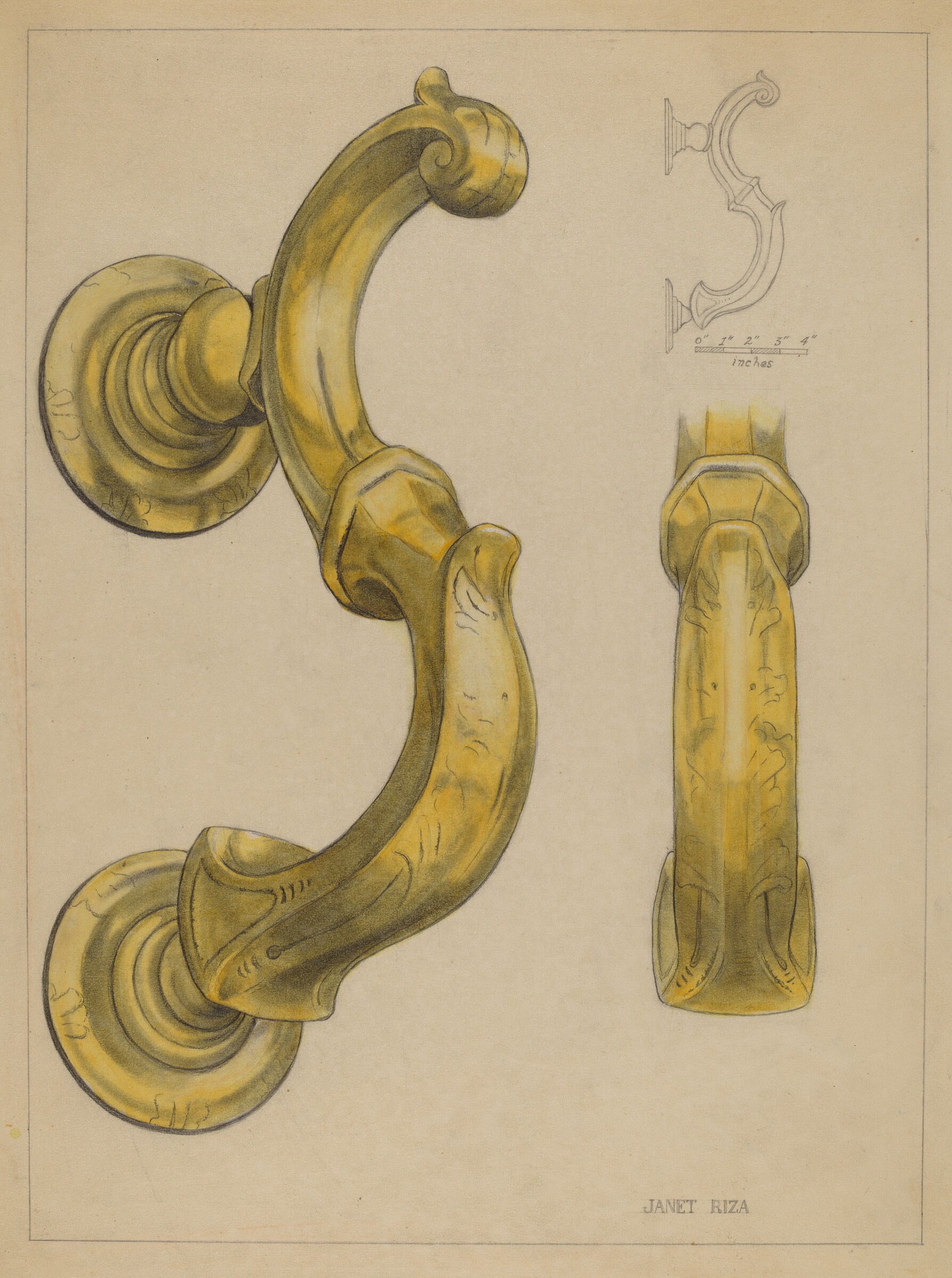 Door Knocker, Janet Riza, c. 1936