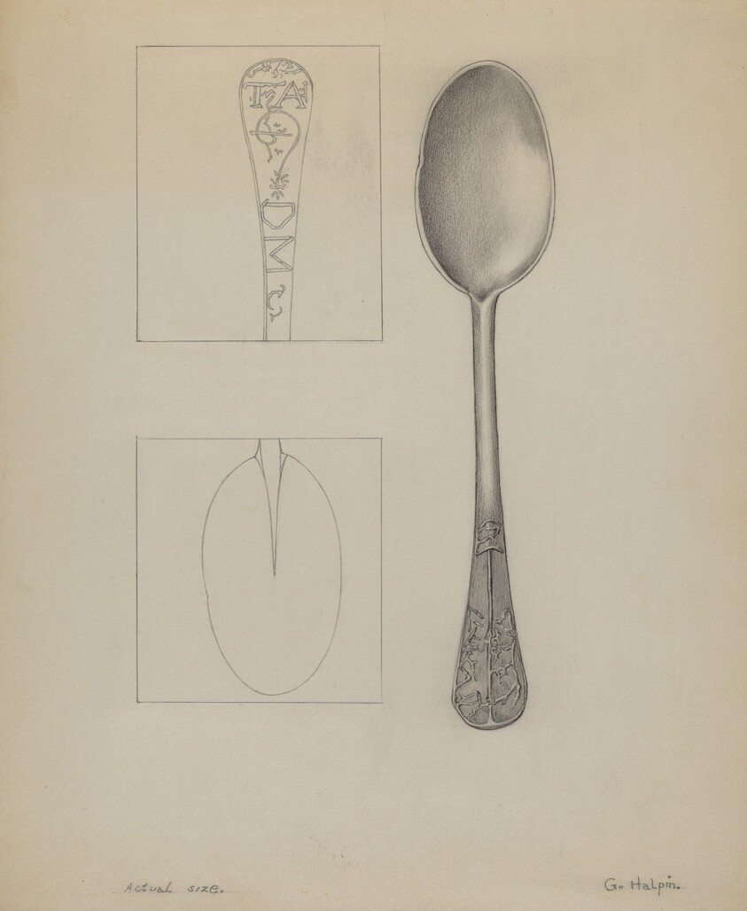 Pewter Spoon