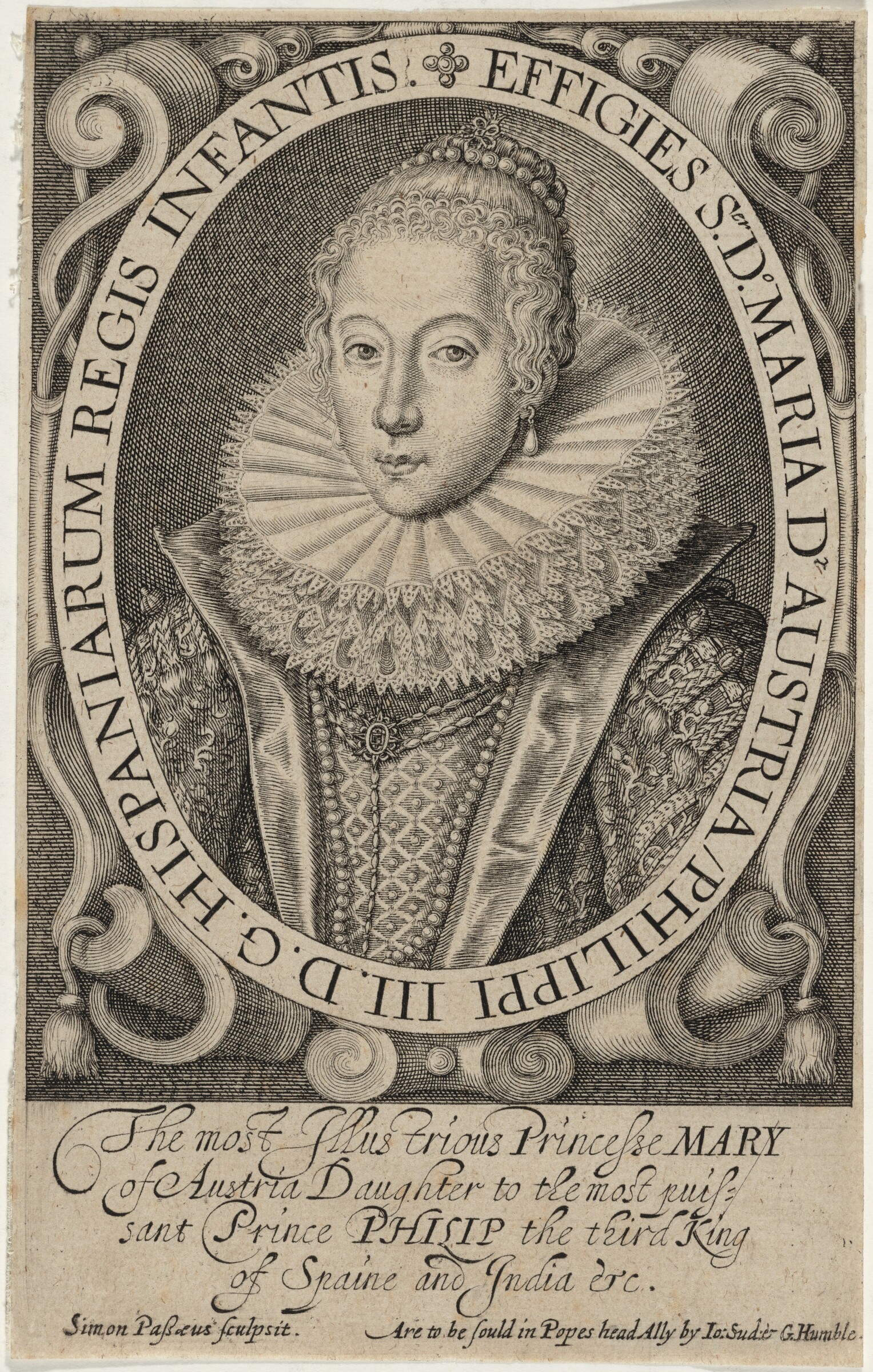 Maria of Austria, Infanta of Spain, Simon de Passe