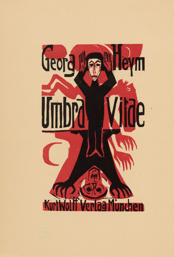 Titelblatt (title page) from Georg Heym: Umbra Vitae (Georg Heym: Shadow of Life)