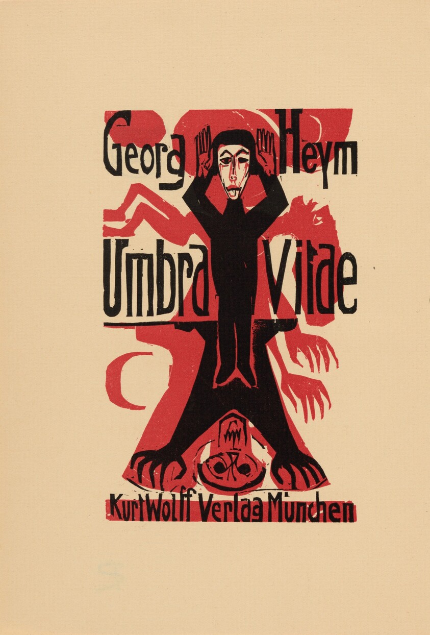 Titelblatt (title page) from Georg Heym: Umbra Vitae (Georg Heym: Shadow of Life)