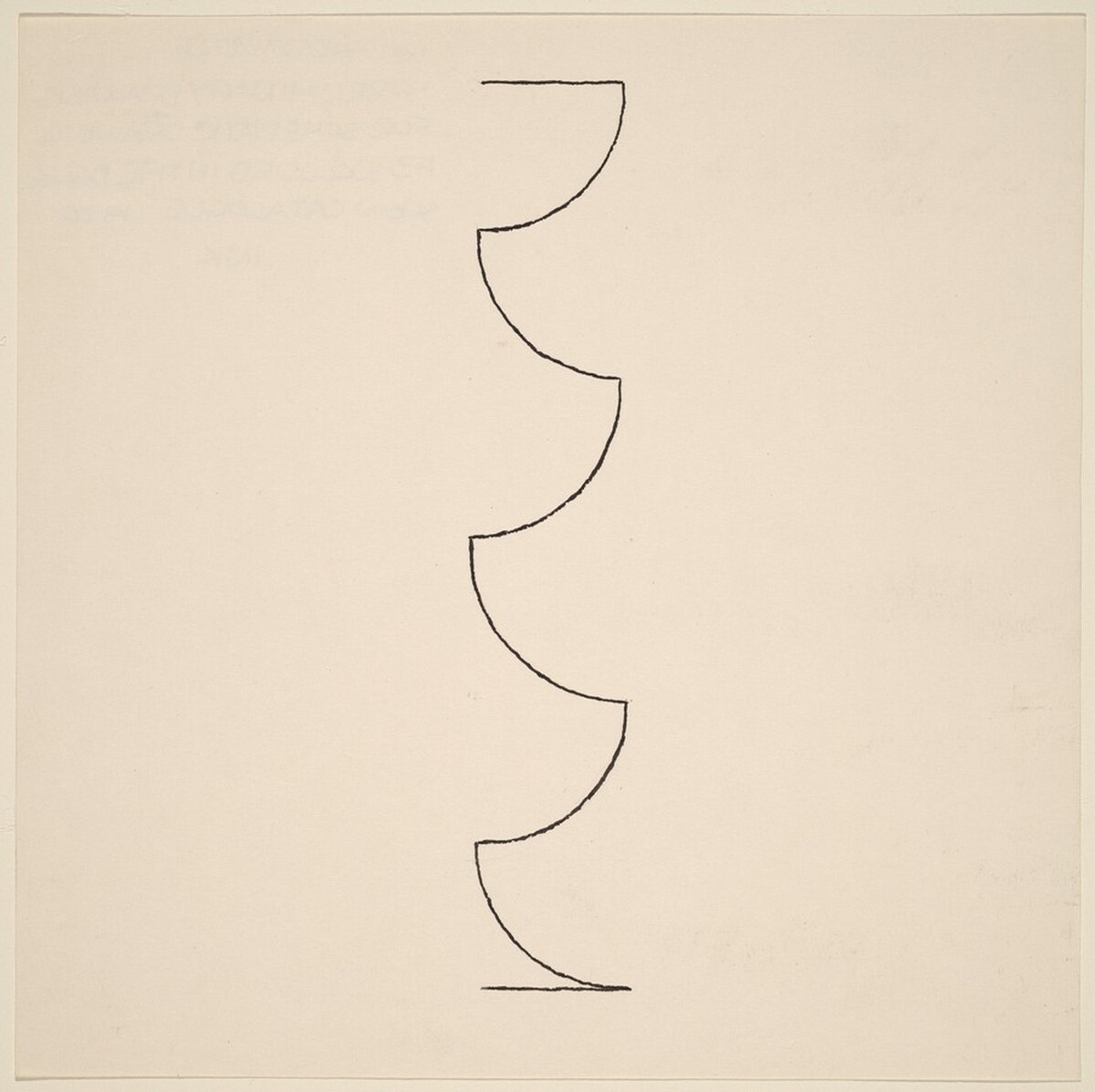 Preliminary Drawing for Schematic Drawing #3 Included in Dallas Show Catalogue