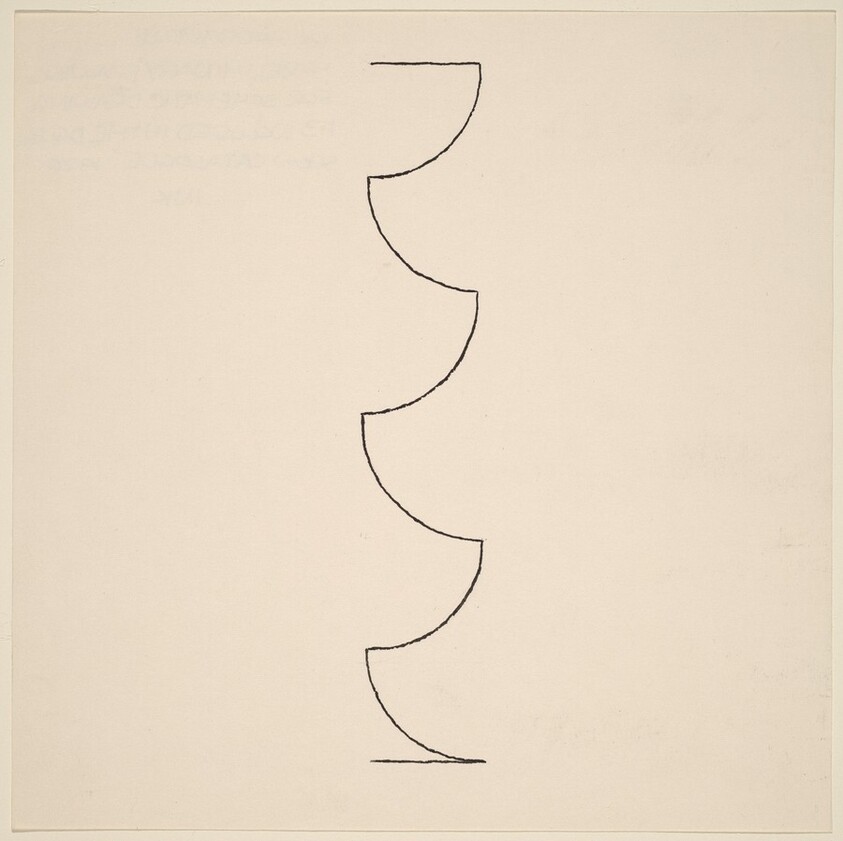 Preliminary Drawing for Schematic Drawing #3 Included in Dallas Show Catalogue