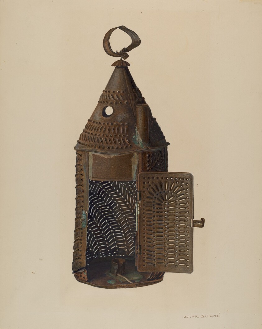 Perforated Tin Lantern
