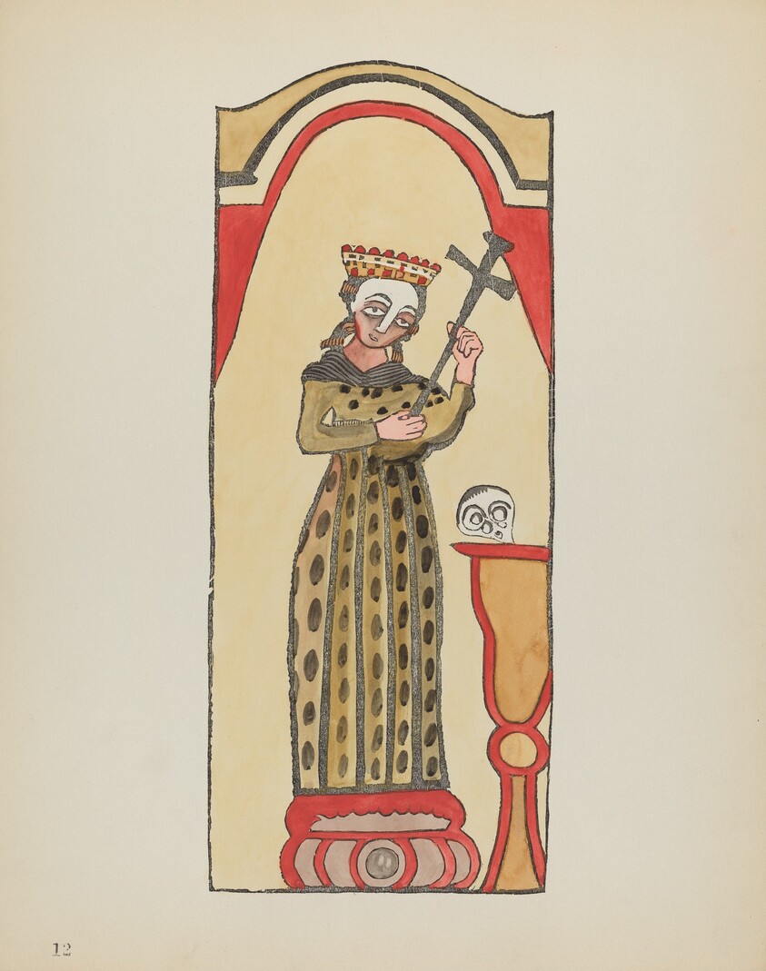 Plate 12: Saint Rita: From Portfolio "Spanish Colonial Designs of New Mexico"