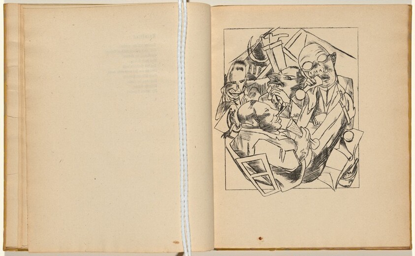 Trinklied (Drinking Song) (plate 1) from Stadtnacht (City Night)