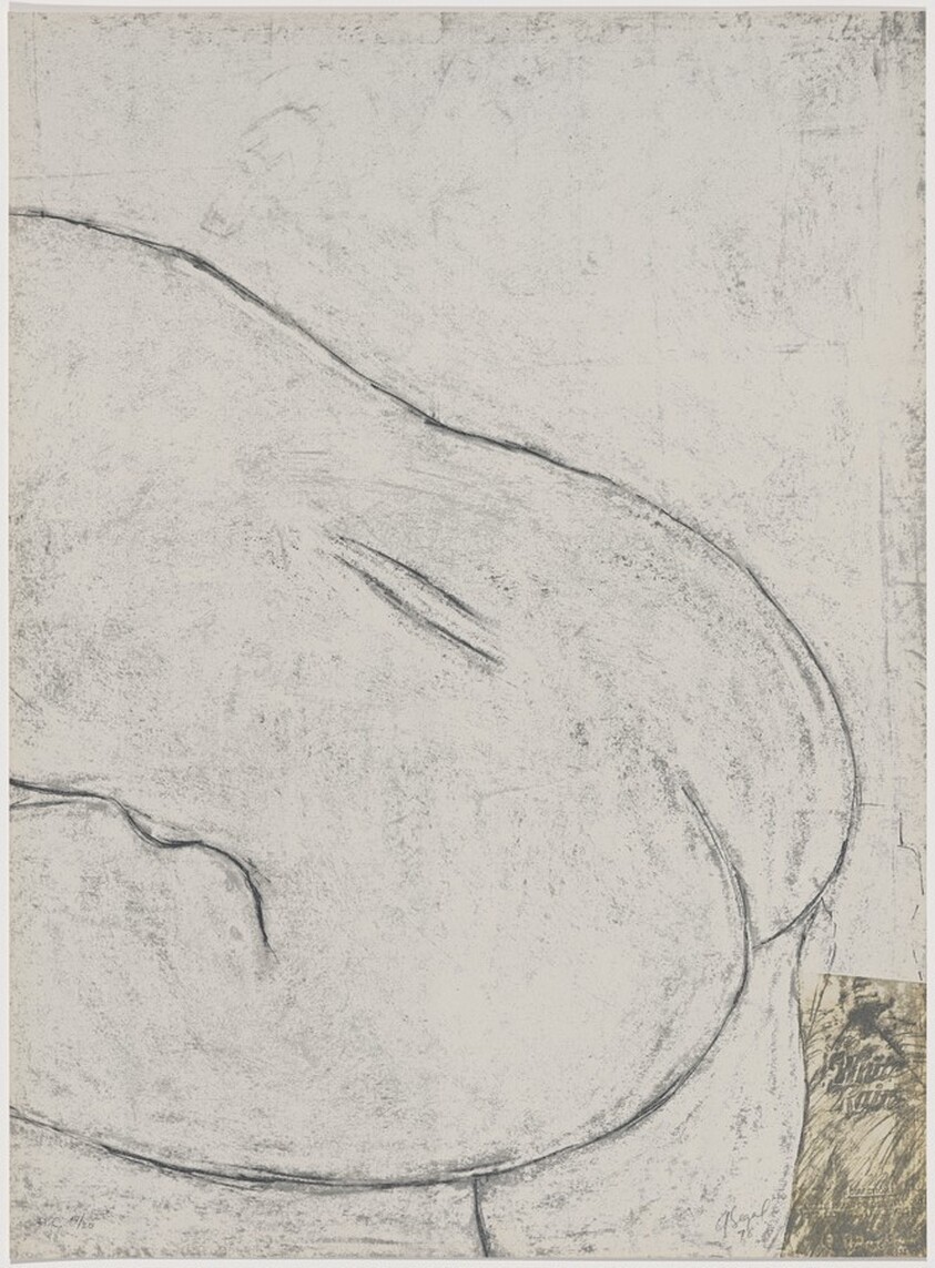 White Rain from Partial Nude on White