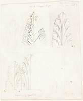 Ornamental Study with Acanthus Motif for "The Stones of Venice", John Ruskin, 1849