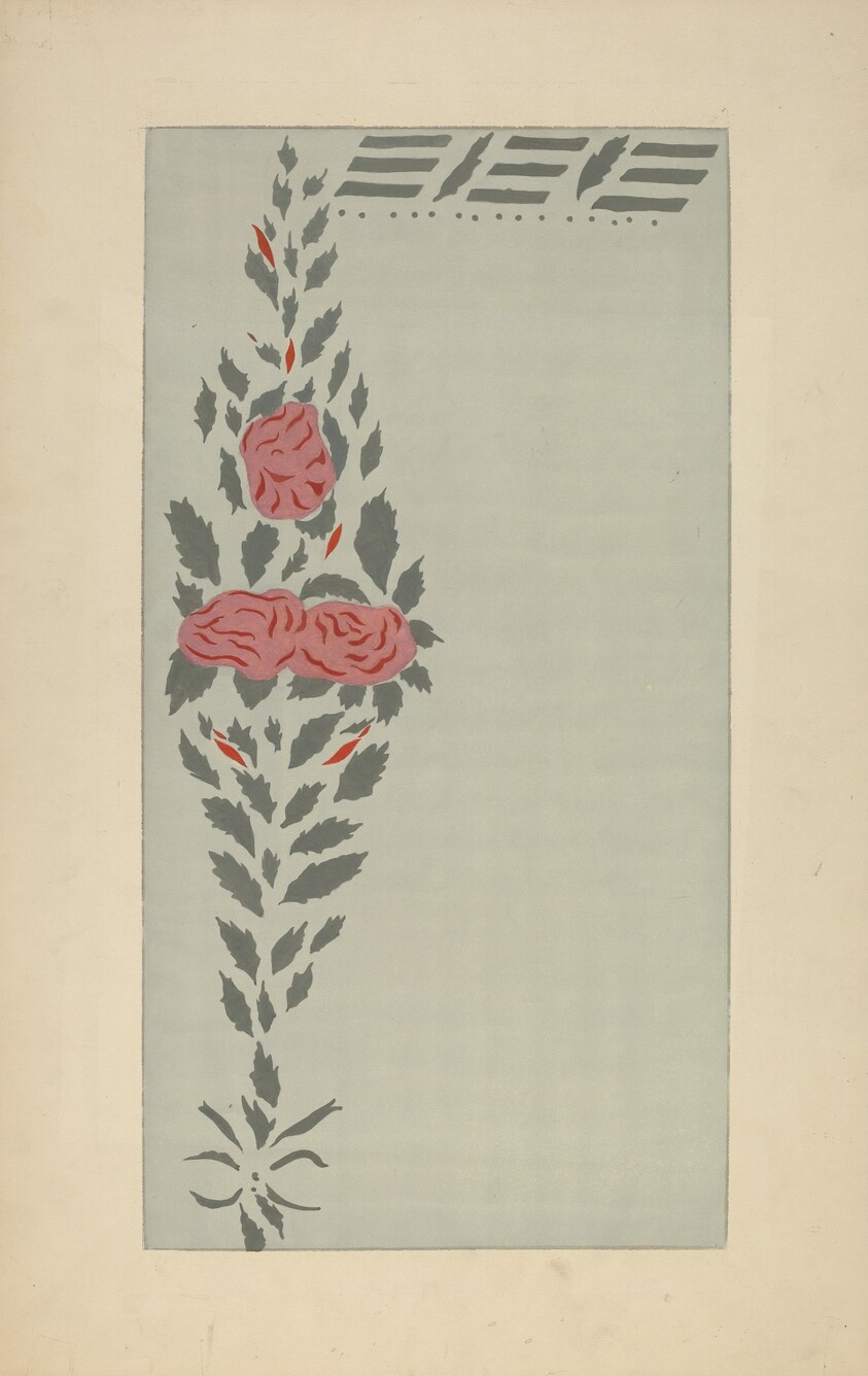 Stencilled Wall (Detail)