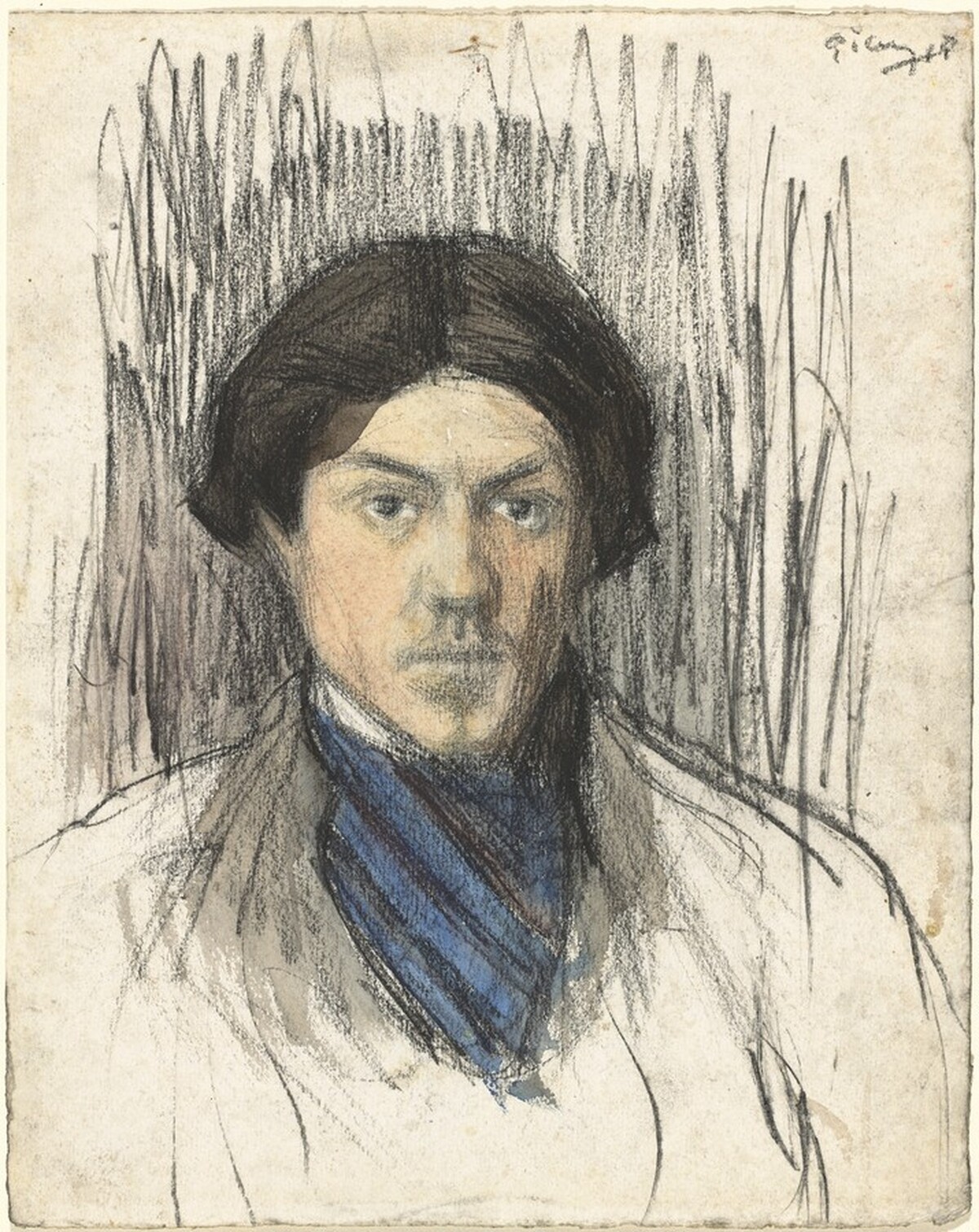 a) Self-Portrait; b) Untitled (Woman Strolling)