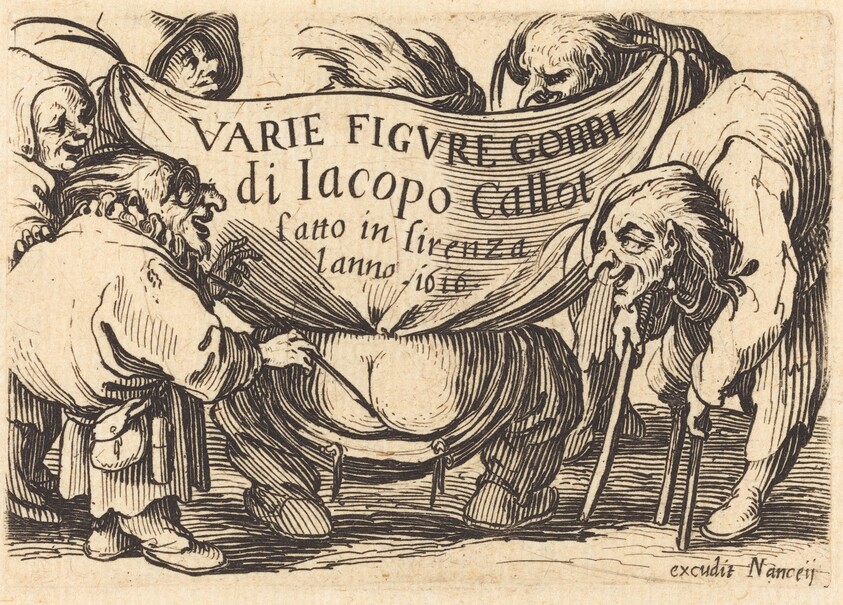 Frontispiece for "Varie Figure Gobbi" (Various Hunchback Figures)
