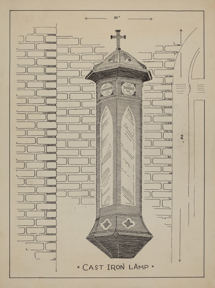 Cast Iron Lamp