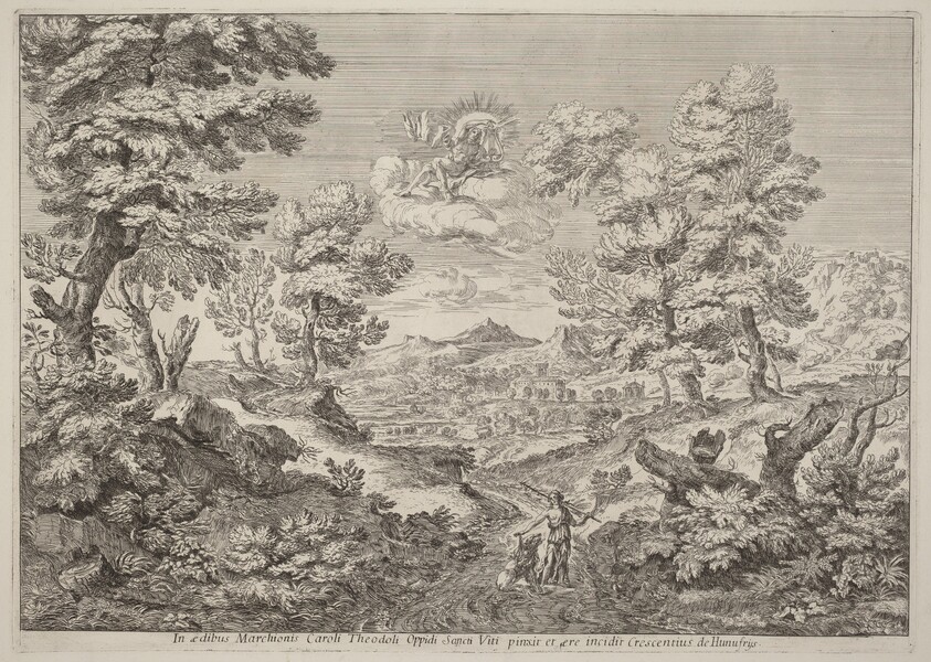 Apollo and a Nymph Leading a Lion