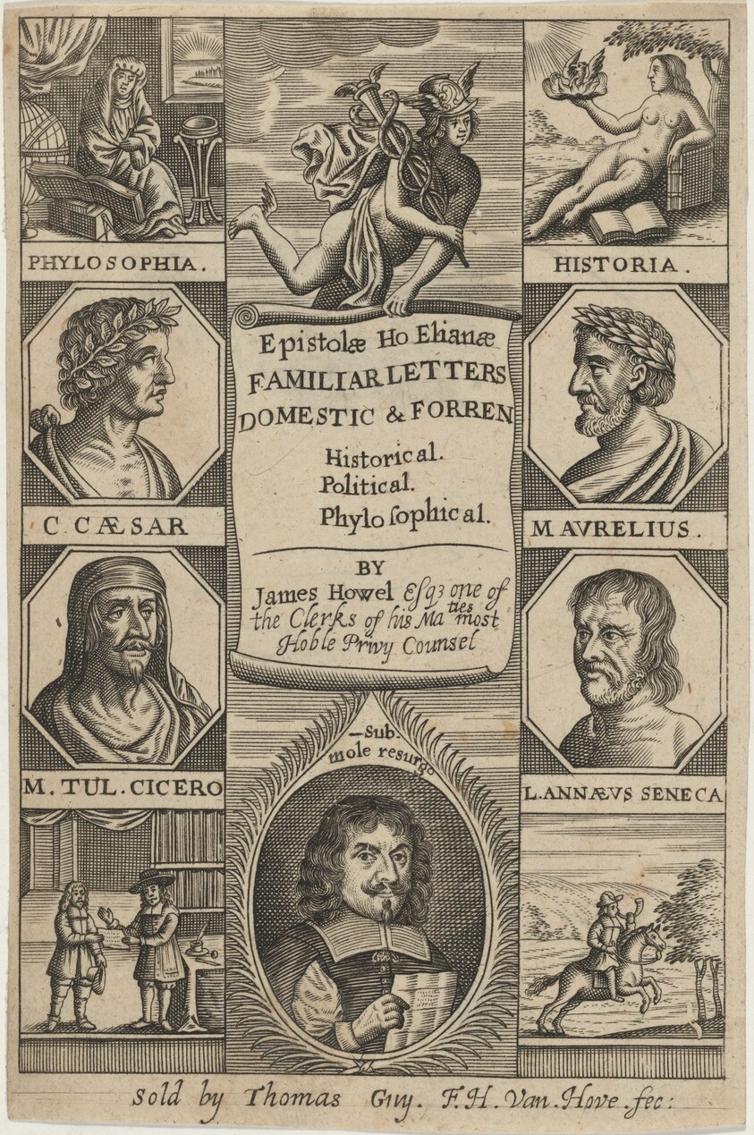 Title Page to Epistolae Hoephanae, by James Howel