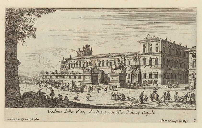 Veduta della Piaza di Montecavallo