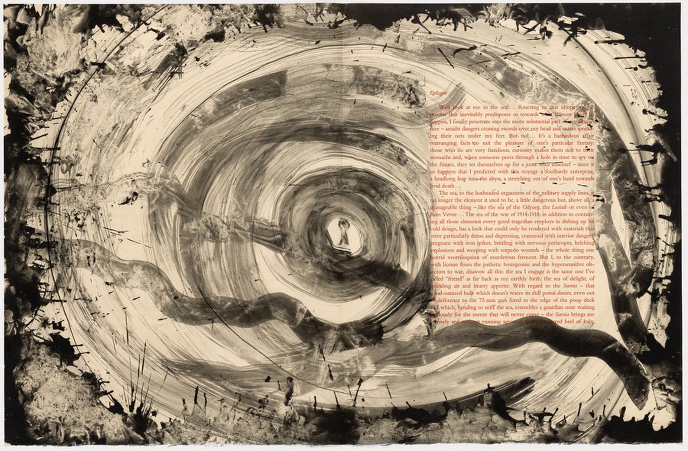 Plate (folio 36, side B) from The Departure of the Argonaut, Francesco Clemente, 1983 - 1986, published 1986